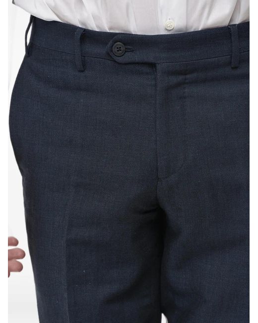 Corneliani Blue Welt-Pocket Trousers for men