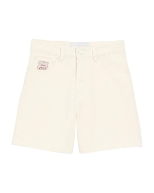 AMI Denim Shorts in het Natural