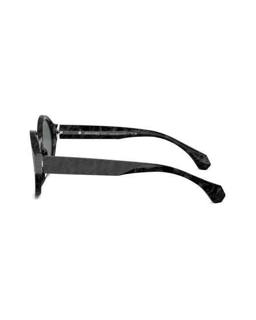 Alain Mikli Gray Round-Frame Sunglasses