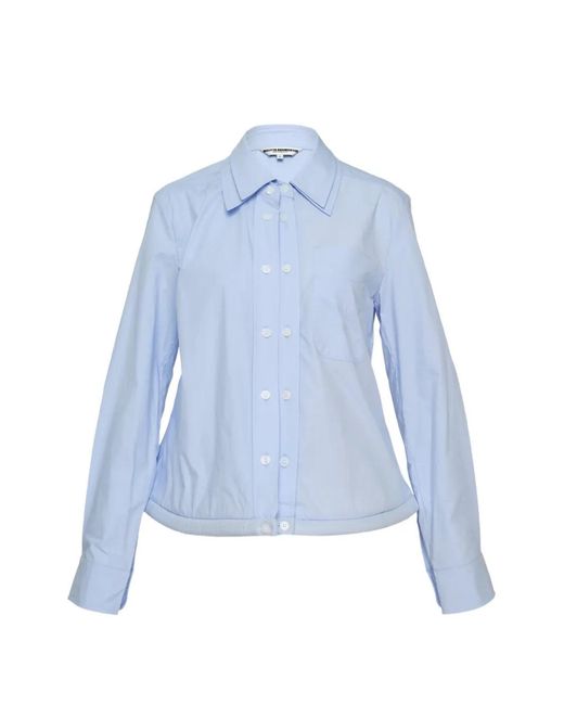 Melitta Baumeister Blue Double-Breasted Long Sleeve Shirt