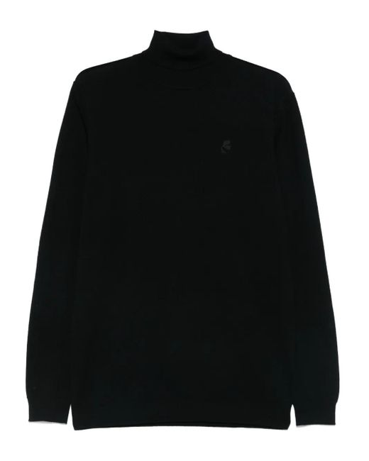 Karl Lagerfeld Knitted jumper in Black für Herren