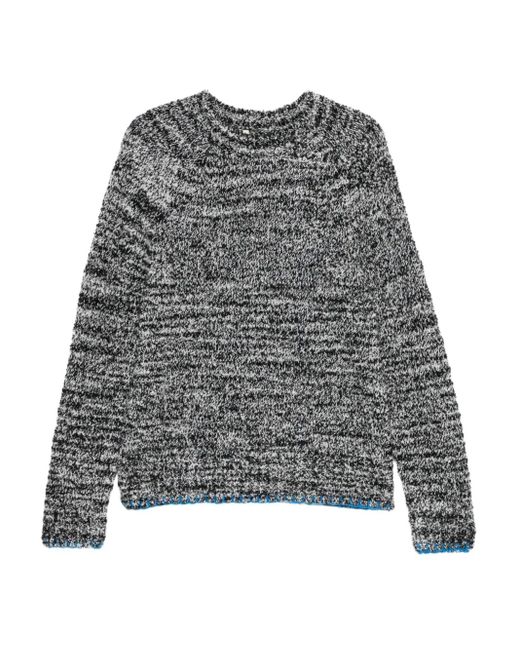 sunflower Gray Crew-Neck Sweater for men