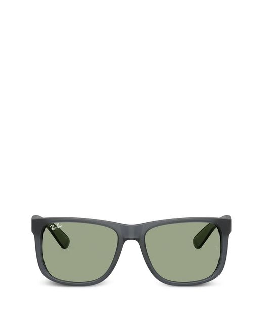 Ray-Ban Green Justin Classic Square-Frame Sunglasses for men