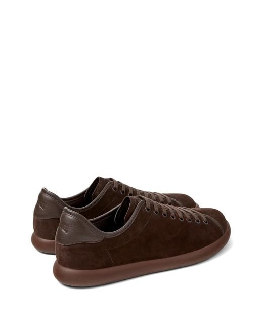 Camper Brown Pelotas Soller Suede Sneakers for men