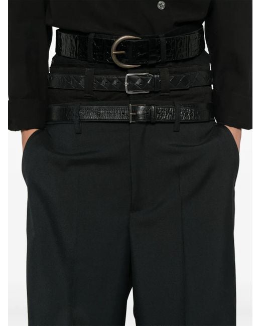 Pantalon De Costume À Design Superposé Balenciaga pour homme en coloris Black
