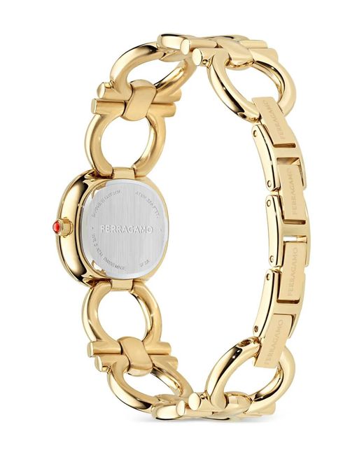 Ferragamo Metallic Double Gancini 25Mm Watch