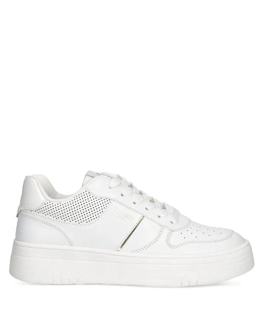Twinset White Perforated Detailing Trainers