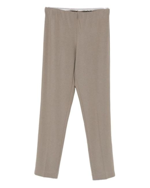 Le Tricot Perugia Gray Straight-Leg Trousers