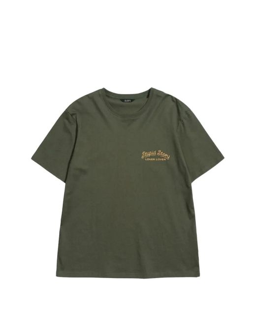 Tee Library Green Tiger-Print T-Shirt for men