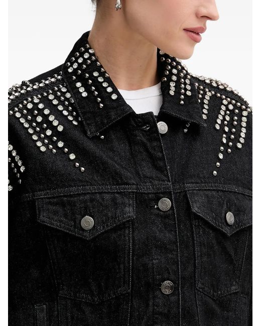 Gestuz Black Embellished Denim Jacket