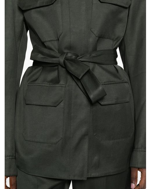 Tom Ford Green Belted Military Jacket