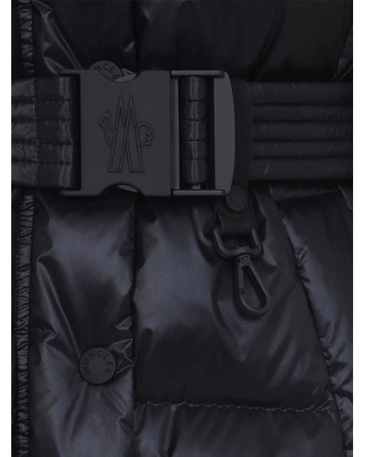 Moncler Black Belted Button Fastening Jacket