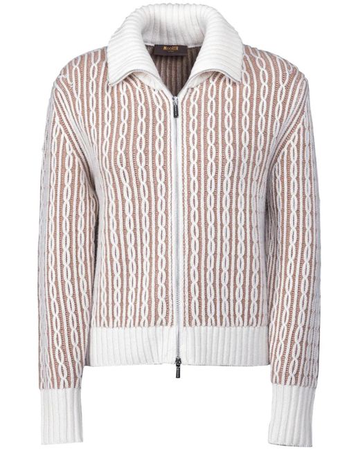 Moorer Pink Malea Cardigan