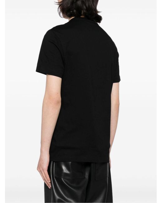 Camiseta con logo estampado Versace de hombre de color Black