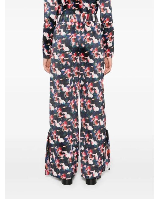 Henrik Vibskov Blue Remember Plissé Trousers