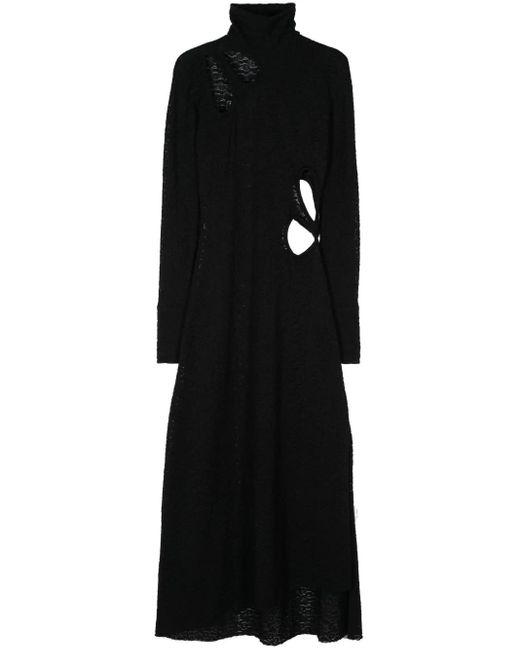 Victoria Beckham Black Dévorè Dress