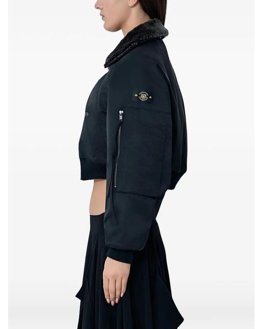 Limi Feu Blue Collar Snap-Button Jacket