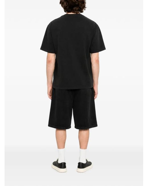 Melt Black Graphic-Print Crew-Neck T-Shirt for men
