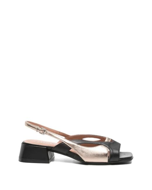 Carmens White Leather Sandals