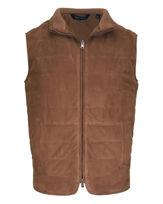 Peter Millar Brown Buttoned Jacket for men