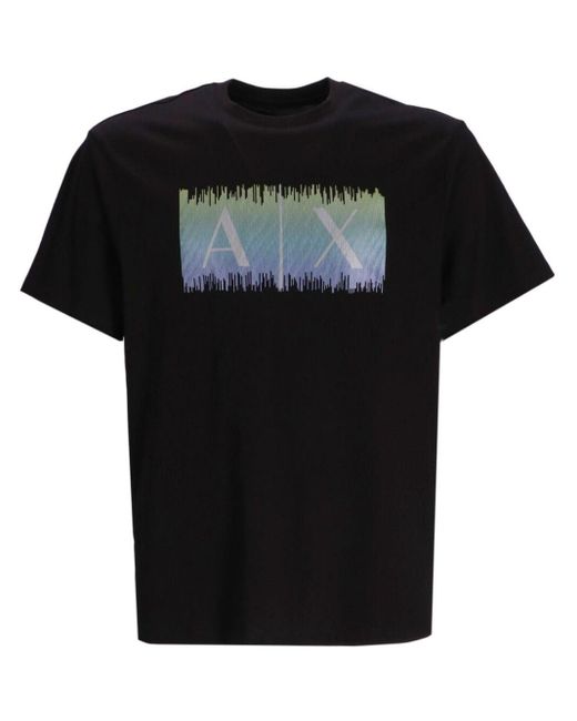 Armani Exchange T-Shirt mit Logo-Print in Black für Herren