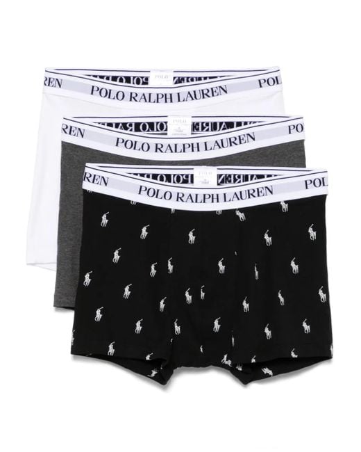 Polo Ralph Lauren White Logo-Waistband Boxers (Pack Of Three) for men