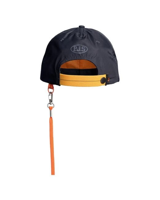 Parajumpers Blue Logo-Patch Lanyard Baseball Cap
