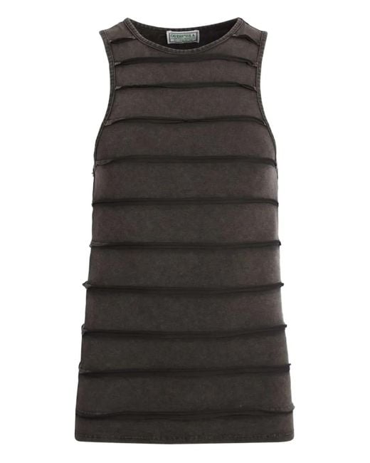 Guess Gestreepte Tanktop in het Black voor heren