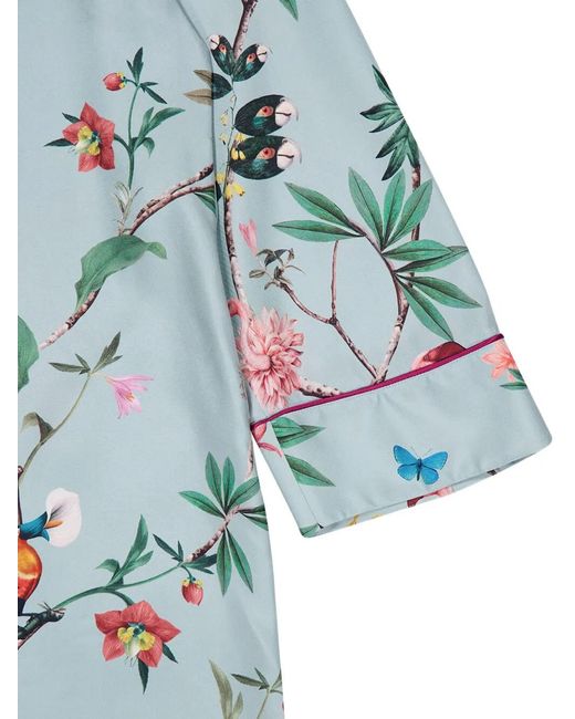 LaDoubleJ Blue Midnight Floral Midi Dress