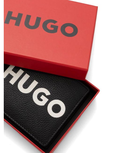 HUGO Black Logo Cardholder for men