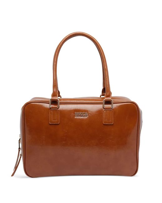 Bolso shopper Iremy Shiny Essentiel Antwerp de color Brown