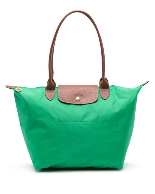 Longchamp Green Le Pliage Original L Shoulder Bag