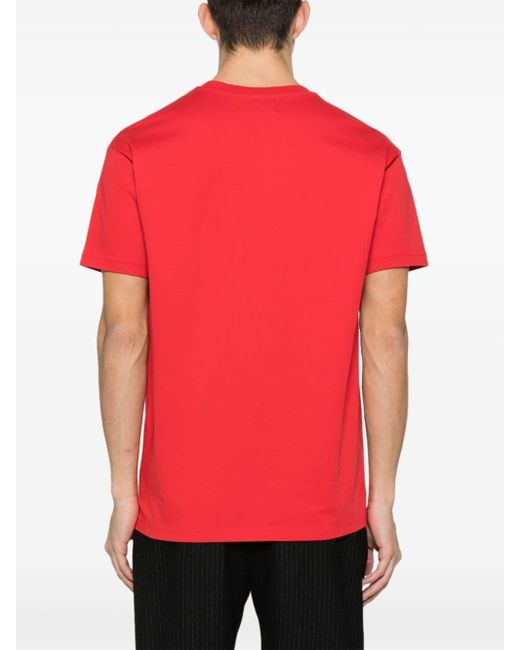 Vivienne Westwood Katoenen T-shirt Met Geborduurd Logo in het Red