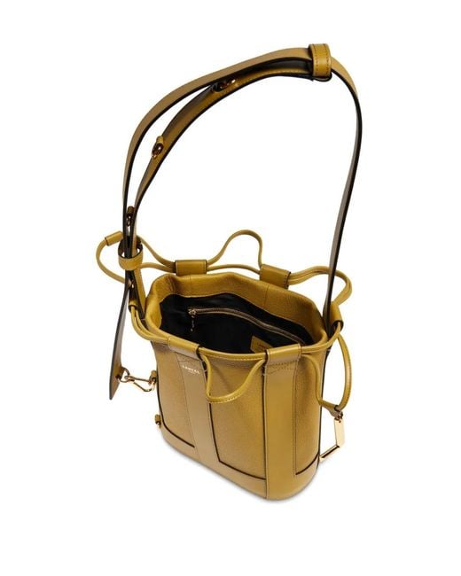 Lancel Metallic Small Elles Bucket Bag