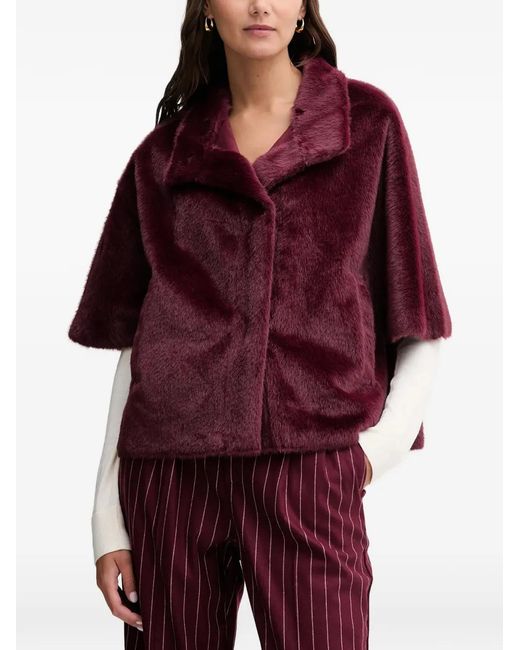 Joseph Ribkoff Red Manteau Boutonné À Manches Courtes
