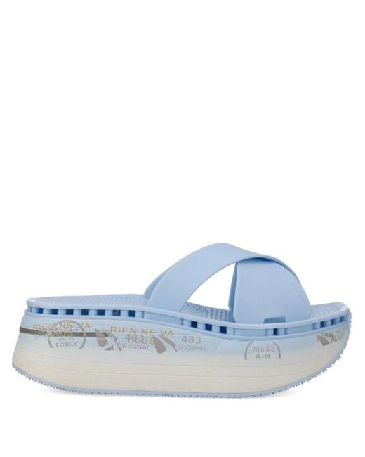 Premiata Blue Moura Slides