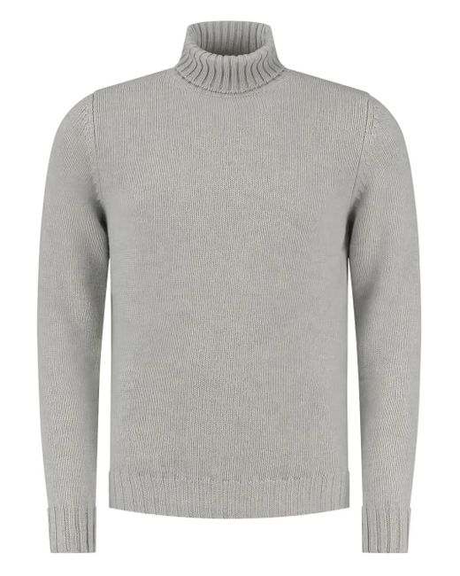 Maglione A Collo Alto di Fedeli in Gray da Uomo