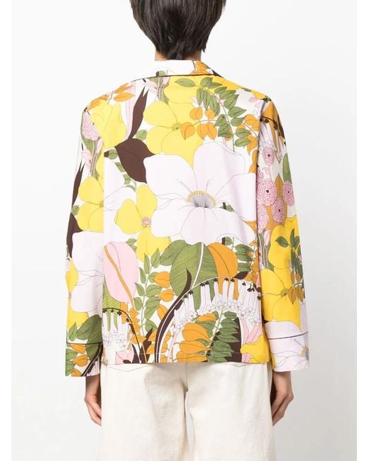 LaDoubleJ Yellow Regular Fit Hammock Shirt