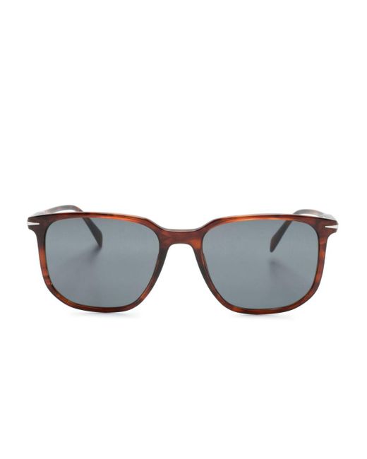 David Beckham Gray Square-frame Sunglasses