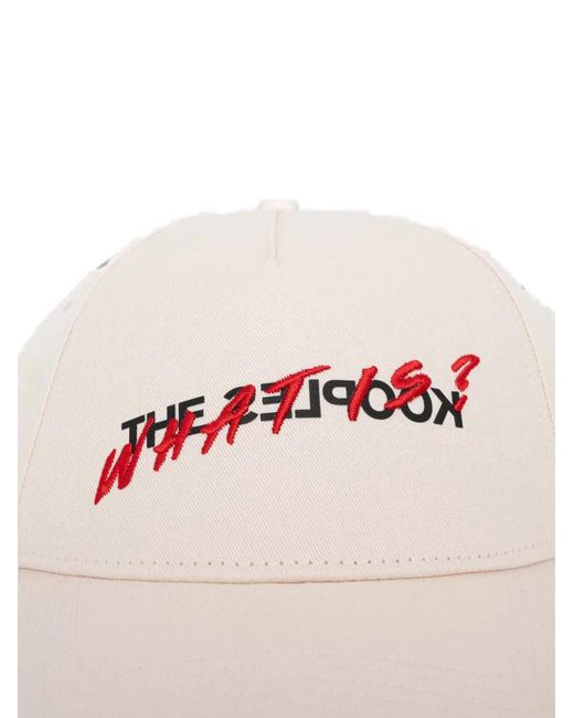 The Kooples White Embroidered Baseball Cap for men