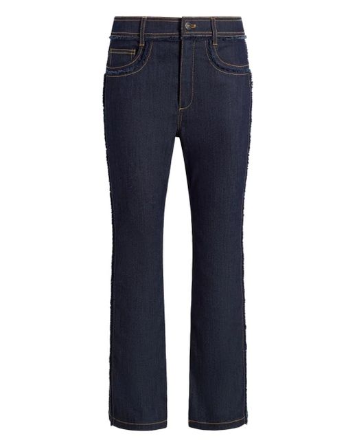 Cinq À Sept Sallie クロップドパンツ Blue