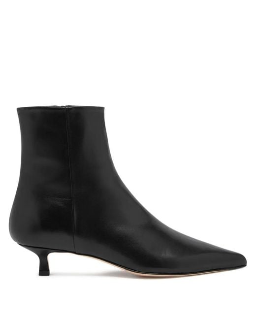 Aeyde Black Sofie Leather Ankle Boots