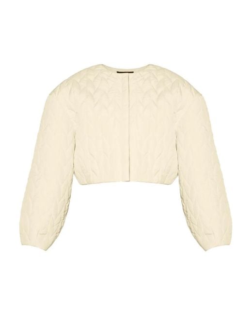 Anouki Natural Quilted Bomber Jacket