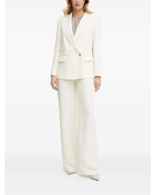 Guess White Double-Breasted Blazer