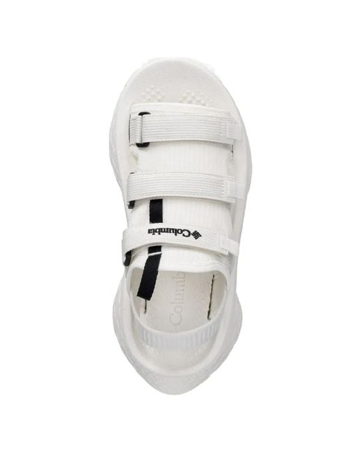 Columbia White Konos Elevate Touch-Strap Platform Sandals