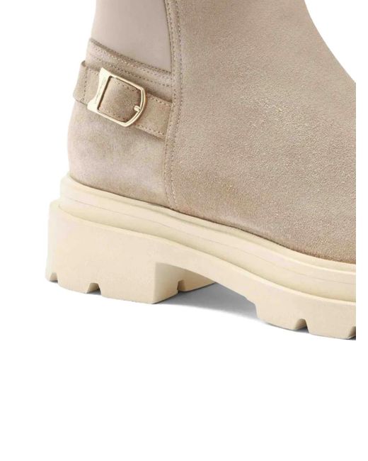 Santoni Natural Wildlederstiefel