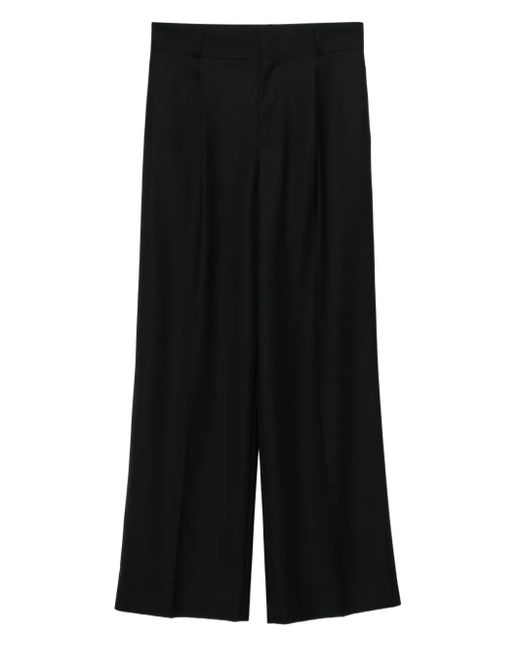 Moschino Black Pleated Trousers