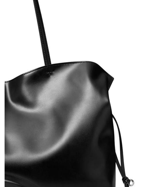 Tory Burch Black Ella Drawstring Tote Bag