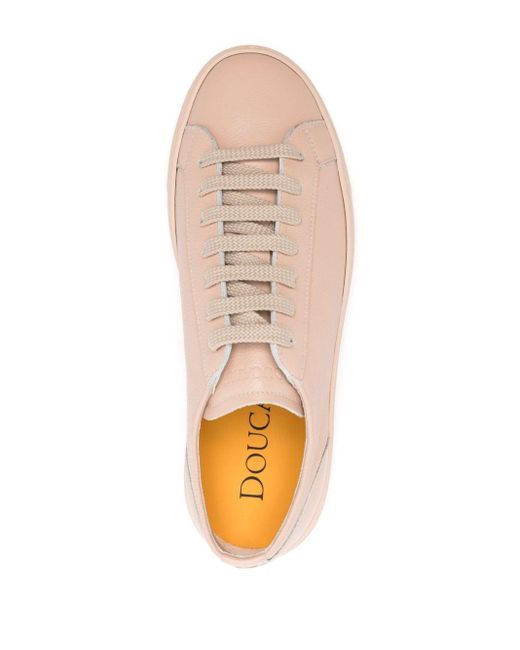 Doucal's Sneakers Met Logo-reliëf in het Pink