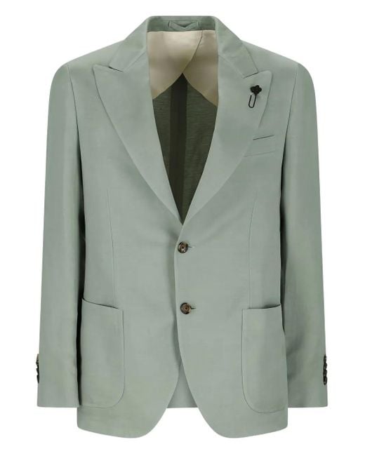 メンズ Lardini パッチポケット ジャケット Green